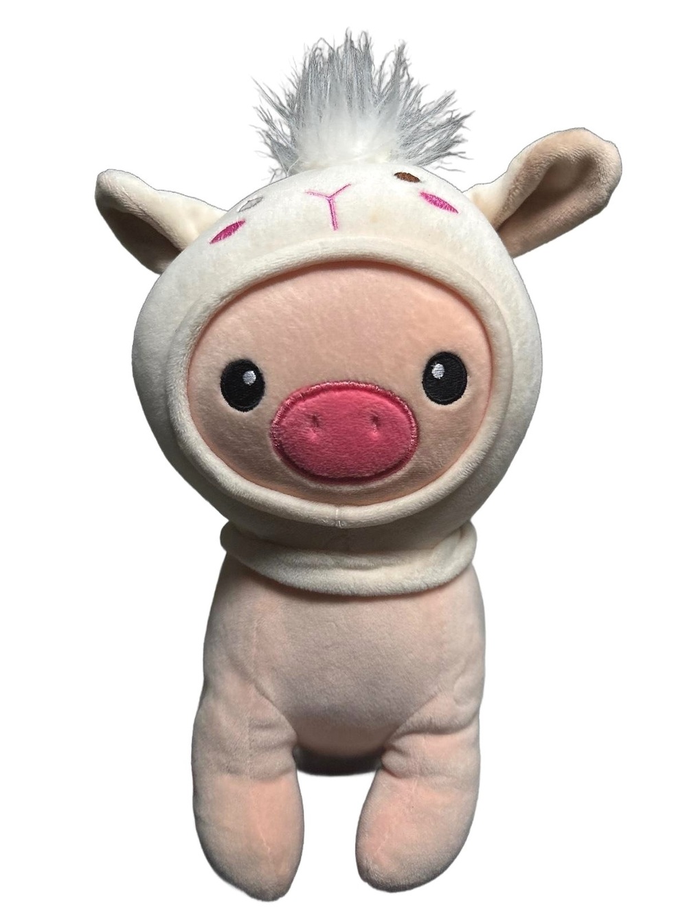 Smoochy Pals Hooded Bear in Lamb Costume 10” Squishy Plush Stuffed Animal Sheep - Picture 8 of 8